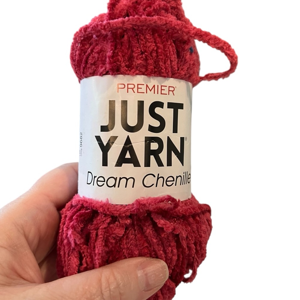 Premier Dream Chenille Yarn in Vibrant Red